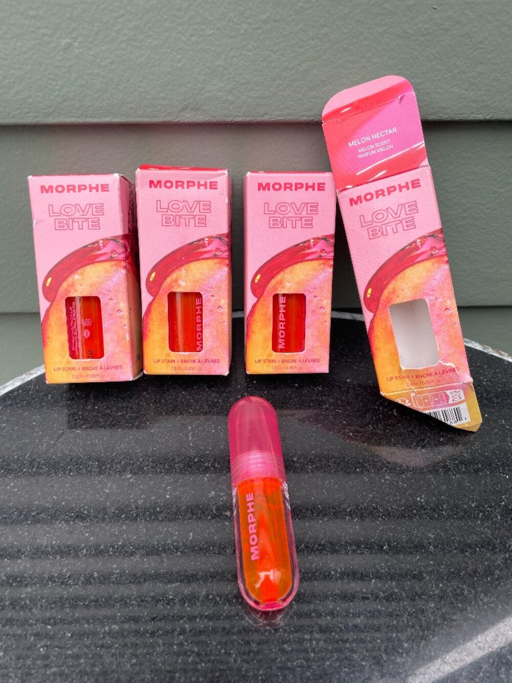 Morphe Love Bite Lip Stain Melon Nectar Lot of 4 New Discontinued New